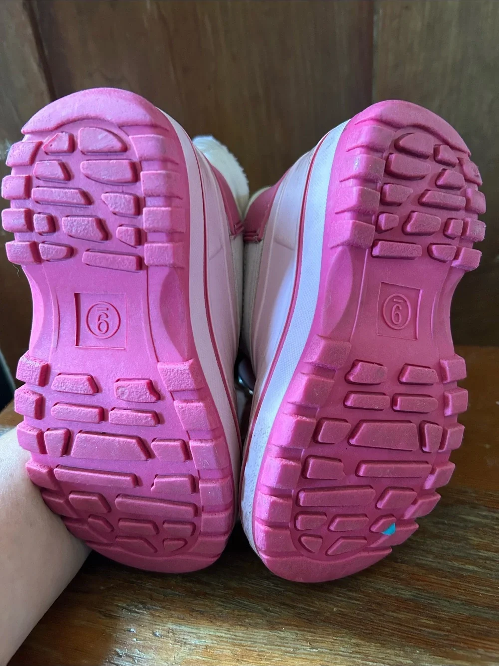 Lands' End Pink and Light Pink Girls' Insulated Snow Boots